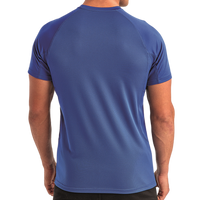 TriDri Unisex Panelled Tech T-Shirt, Royal, Back view