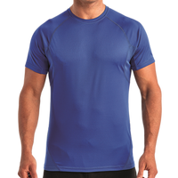 TriDri Unisex Panelled Tech T-Shirt, Royal, Front view