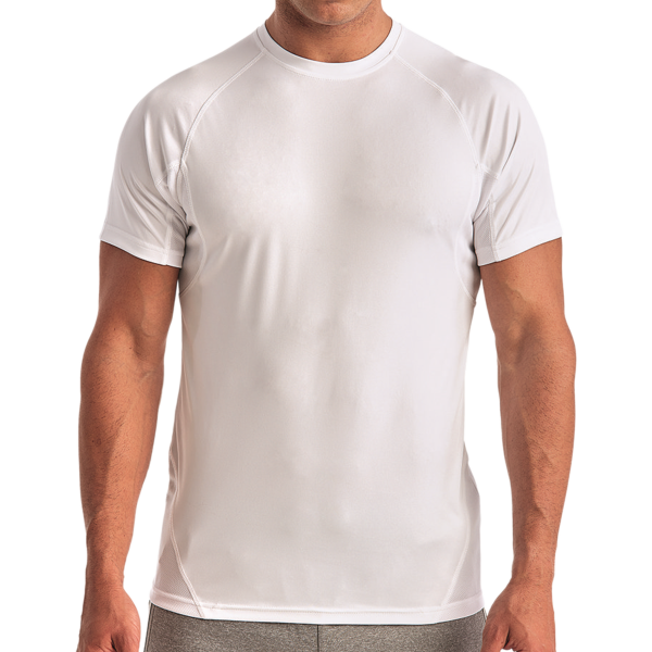 TriDri Unisex Panelled Tech T-Shirt, White, Front view