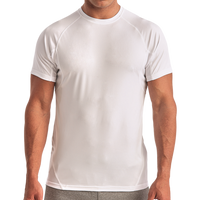 TriDri Unisex Panelled Tech T-Shirt, White, Front view