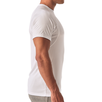 TriDri Unisex Panelled Tech T-Shirt, White, Right Sleeve view