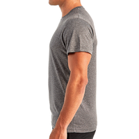 TriDri Unisex Recycled Performance T-Shirt, Black Melange, Left Sleeve view
