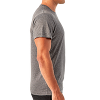 TriDri Unisex Recycled Performance T-Shirt, Black Melange, Right Sleeve view