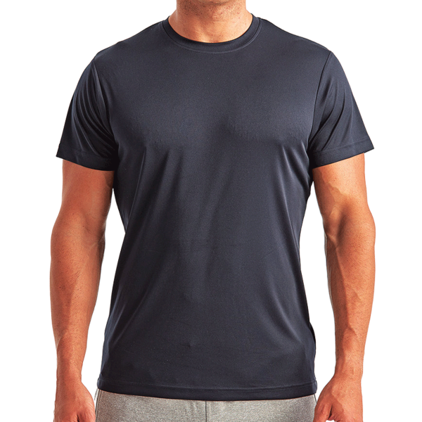TriDri Unisex Recycled Performance T-Shirt, French Navy, Front view