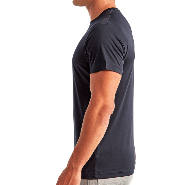 TriDri Unisex Recycled Performance T-Shirt, French Navy, Left Sleeve view