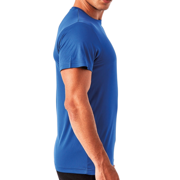 TriDri Unisex Recycled Performance T-Shirt, Royal, Right Sleeve view