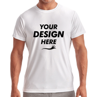 TriDri Unisex Recycled Performance T-Shirt, White, Front view, Mockup