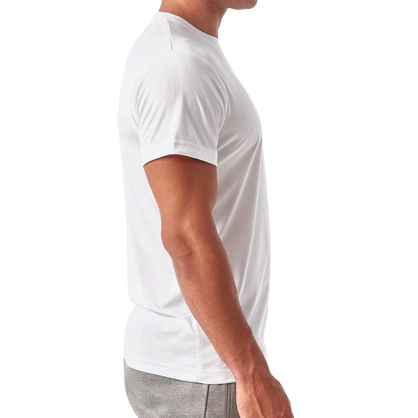 TriDri Unisex Recycled Performance T-Shirt, White, Right Sleeve view