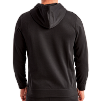TriDri Unisex Spun Dyed Hooded Sweatshirt, Black, Back view