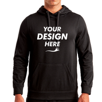 TriDri Unisex Spun Dyed Hooded Sweatshirt, Black, Front view, Mockup