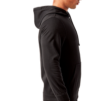 TriDri Unisex Spun Dyed Hooded Sweatshirt, Black, Right Sleeve view