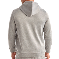 TriDri Unisex Spun Dyed Hooded Sweatshirt, Grey Melange, Back view