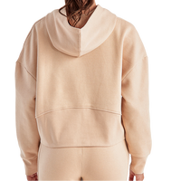 TriDri Women's Alice Half-Zip Hooded Sweatshirt, Nude, Back view