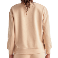 TriDri Women's Billie Side-Zip Crewneck Sweatshirt, Nude, Back view