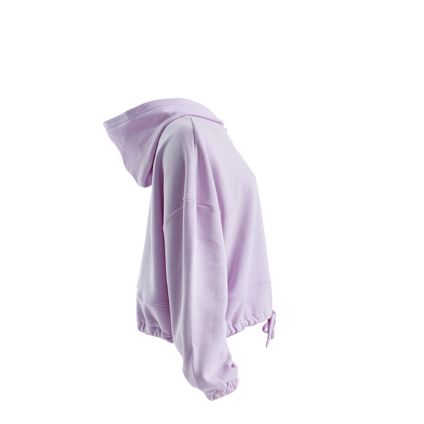 TriDri Women's Cropped Maria Hooded Sweatshirt, Lilac, Right Sleeve view