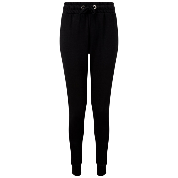 TriDri Women's Fitted Maria Joggers, Black, Front view
