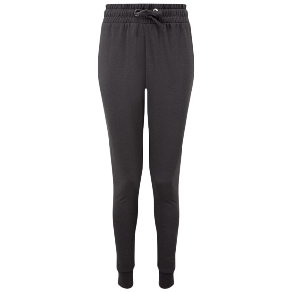 TriDri Women's Fitted Maria Joggers, Charcoal, Front view