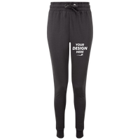 TriDri Women's Fitted Maria Joggers, Charcoal, Front view, Mockup