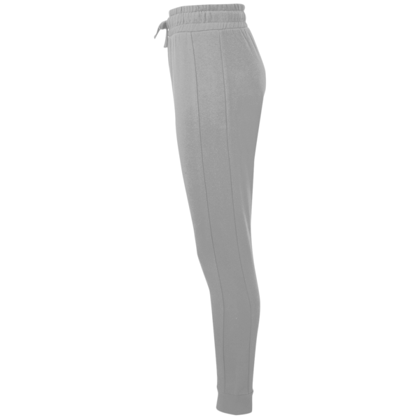 TriDri Women's Fitted Maria Joggers, Heather Grey, Left Side view