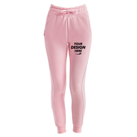 TriDri Women's Fitted Maria Joggers, Light Pink, Front view, Mockup