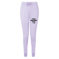 TriDri Women's Fitted Maria Joggers, Lilac, Front view, Mockup