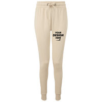 TriDri Women's Fitted Maria Joggers, Nude, Front view, Mockup