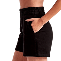 TriDri Women's Maria Jogger Shorts, Black, Left Side view