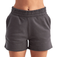 TriDri Women's Maria Jogger Shorts, Charcoal, Front view