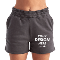 TriDri Women's Maria Jogger Shorts, Charcoal, Front view, Mockup