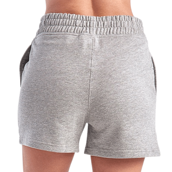 TriDri Women's Maria Jogger Shorts, Heather Grey, Back view