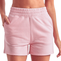 TriDri Women's Maria Jogger Shorts, Light Pink, Front view