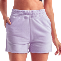 TriDri Women's Maria Jogger Shorts, Lilac, Front view