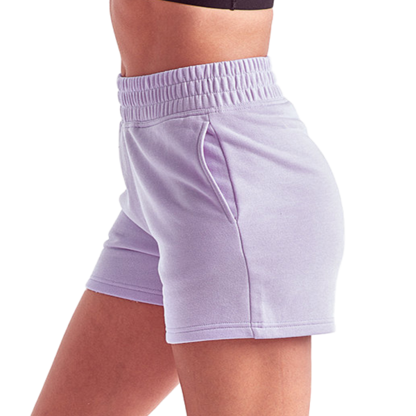 TriDri Women's Maria Jogger Shorts, Lilac, Left Side view