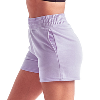 TriDri Women's Maria Jogger Shorts, Lilac, Left Side view