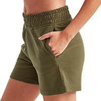 TriDri Women's Maria Jogger Shorts, Olive, Left Side view