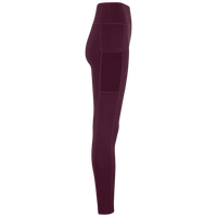 TriDri Women's Mesh Pocket Danica Leggings, Mulberry, Right Side view