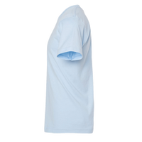 Tultex Fine Jersey T-Shirt, Baby Blue, Left Sleeve view