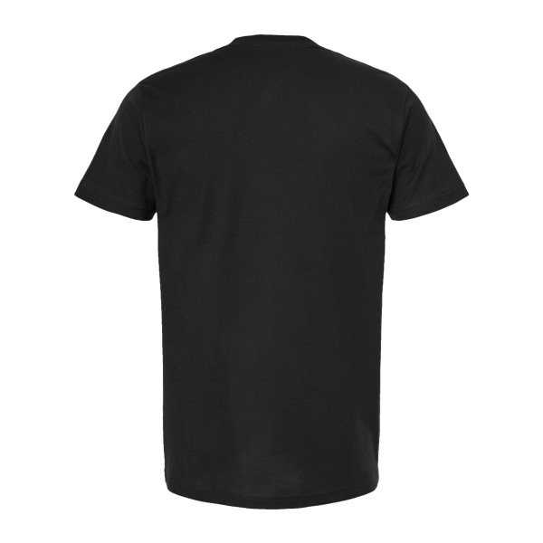 Tultex Fine Jersey T-Shirt, Black, Back view