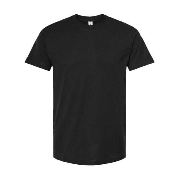 Tultex Fine Jersey T-Shirt, Black, Front view