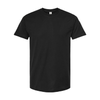 Tultex Fine Jersey T-Shirt, Black, Front view