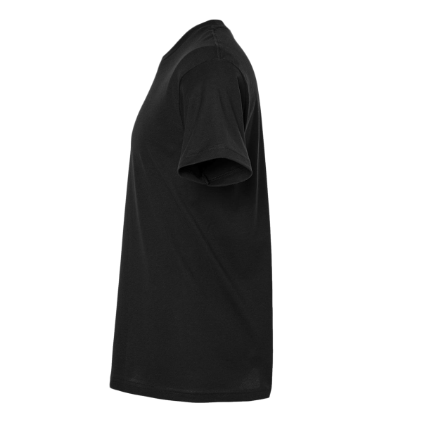 Tultex Fine Jersey T-Shirt, Black, Left Sleeve view