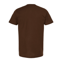 Tultex Fine Jersey T-Shirt, Brown, Back view