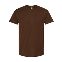 Tultex Fine Jersey T-Shirt, Brown, Front view