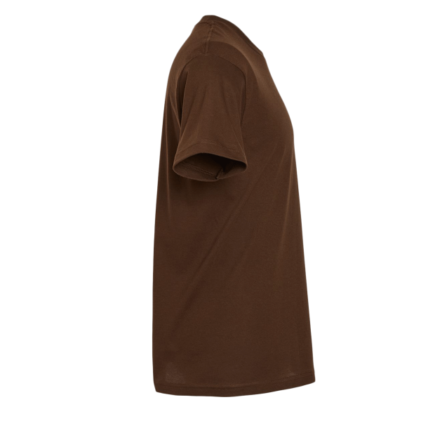 Tultex Fine Jersey T-Shirt, Brown, Right Sleeve view