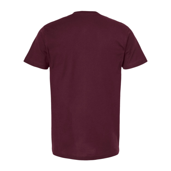 Tultex Fine Jersey T-Shirt, Burgundy, Back view