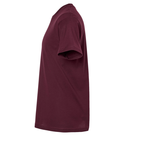 Tultex Fine Jersey T-Shirt, Burgundy, Left Sleeve view