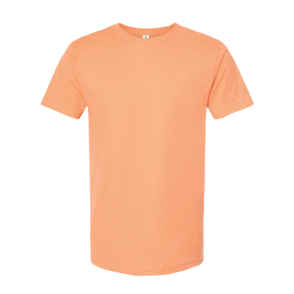 Tultex Fine Jersey T-Shirt, Cantaloupe, Front view