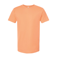 Tultex Fine Jersey T-Shirt, Cantaloupe, Front view