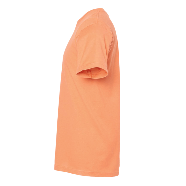 Tultex Fine Jersey T-Shirt, Cantaloupe, Left Sleeve view