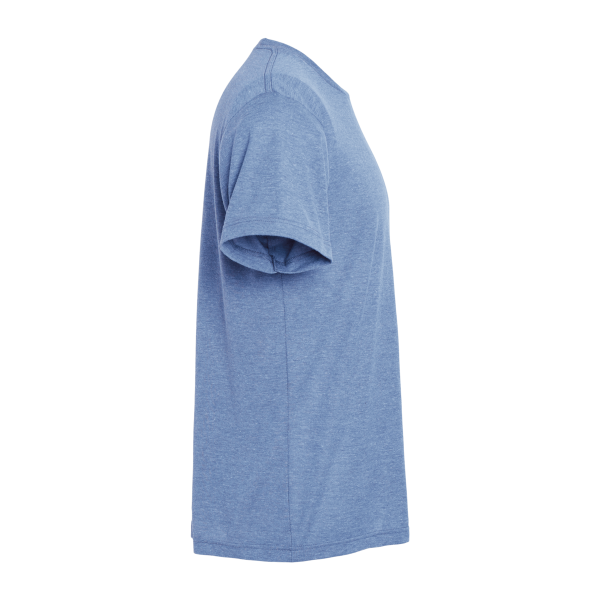 Tultex Men's Tri-Blend T-Shirt, Athletic Blue Tri Blend, Right Sleeve view